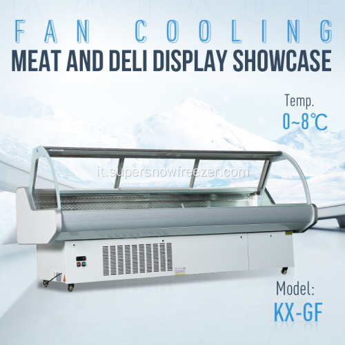 Refrigeratore di visualizzazione del display della vetrina di grande capacità commerciale